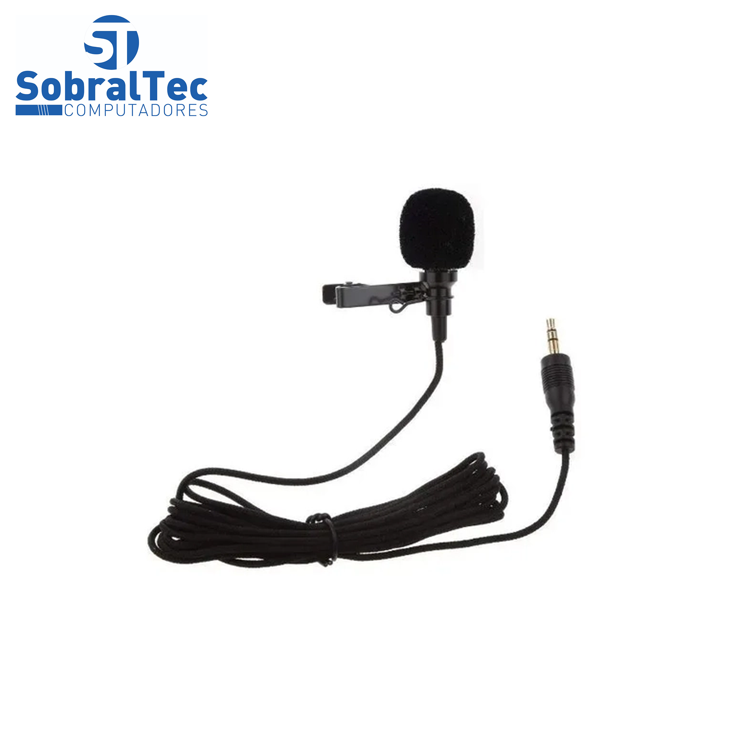 Microfone Lapela Lavalier Profissional JH 043 3.5mm P2 Aux